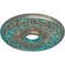 Ekena Millwork Apollo Medallion (Canopies up to 5 5/8"), 16 1/2"OD x 3 5/8"ID x 1 1/8"P, Copper Green Patina CM16APCGS - alternate 2